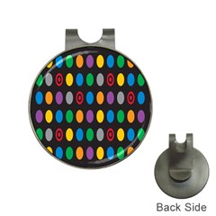 Polka Dots Rainbow Circle Hat Clips With Golf Markers