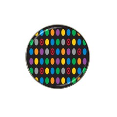 Polka Dots Rainbow Circle Hat Clip Ball Marker by Mariart