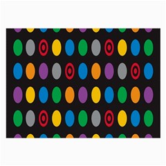 Polka Dots Rainbow Circle Large Glasses Cloth (2-side)