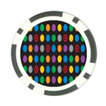 Polka Dots Rainbow Circle Poker Chip Card Guard Front