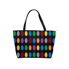 Polka Dots Rainbow Circle Shoulder Handbags