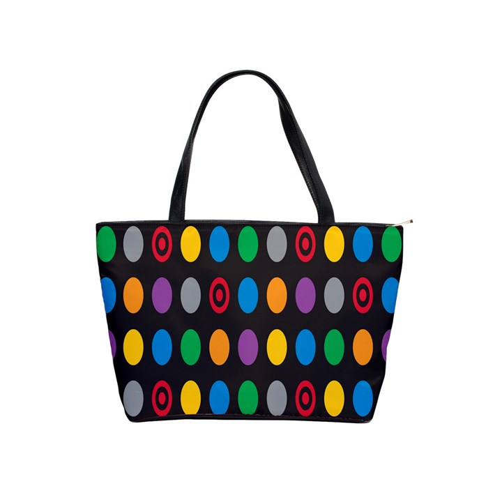 Polka Dots Rainbow Circle Shoulder Handbags