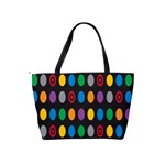 Polka Dots Rainbow Circle Shoulder Handbags Back