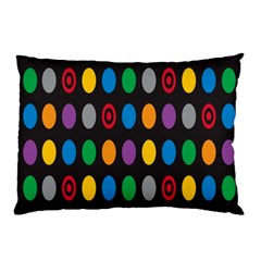 Polka Dots Rainbow Circle Pillow Case (two Sides)