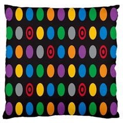 Polka Dots Rainbow Circle Large Cushion Case (one Side)