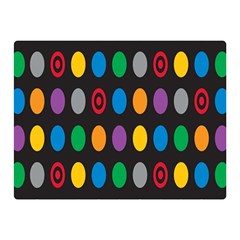 Polka Dots Rainbow Circle Double Sided Flano Blanket (mini)  by Mariart