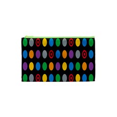 Polka Dots Rainbow Circle Cosmetic Bag (xs) by Mariart