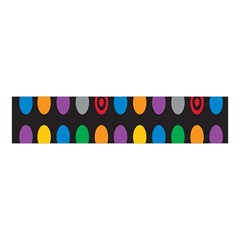 Polka Dots Rainbow Circle Velvet Scrunchie