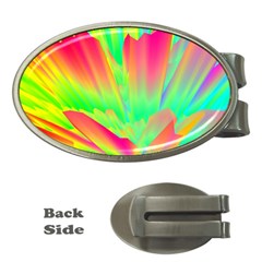 Screen Random Images Shadow Green Yellow Rainbow Light Money Clips (oval) 