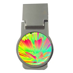 Screen Random Images Shadow Green Yellow Rainbow Light Money Clips (round)  by Mariart