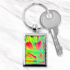 Screen Random Images Shadow Green Yellow Rainbow Light Key Chains (rectangle)  by Mariart