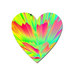 Screen Random Images Shadow Green Yellow Rainbow Light Heart Magnet by Mariart