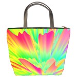 Screen Random Images Shadow Green Yellow Rainbow Light Bucket Bags Back