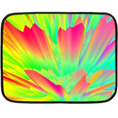 Screen Random Images Shadow Green Yellow Rainbow Light Fleece Blanket (mini) by Mariart