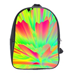 Screen Random Images Shadow Green Yellow Rainbow Light School Bags(large)  by Mariart