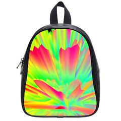 Screen Random Images Shadow Green Yellow Rainbow Light School Bags (small)  by Mariart