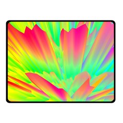 Screen Random Images Shadow Green Yellow Rainbow Light Fleece Blanket (small)