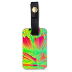 Screen Random Images Shadow Green Yellow Rainbow Light Luggage Tags (one Side)  by Mariart