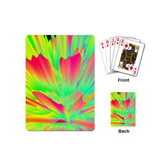 Screen Random Images Shadow Green Yellow Rainbow Light Playing Cards (mini) 