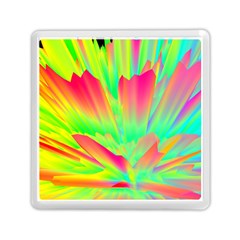 Screen Random Images Shadow Green Yellow Rainbow Light Memory Card Reader (square)  by Mariart