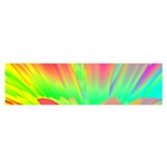 Screen Random Images Shadow Green Yellow Rainbow Light Satin Scarf (Oblong) Front