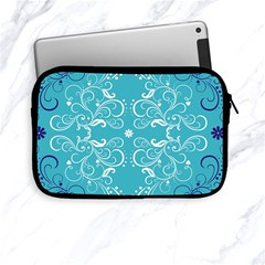 Repeatable Flower Leaf Blue Apple Ipad Mini Zipper Cases by Mariart