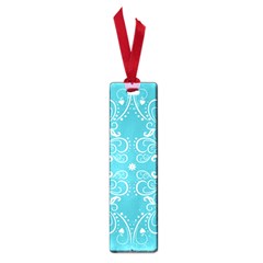 Repeatable Flower Leaf Blue Small Book Marks