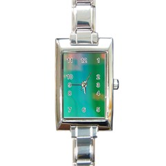 Shadow Faintly Faint Line Green Rectangle Italian Charm Watch