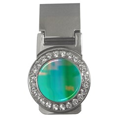 Shadow Faintly Faint Line Green Money Clips (cz) 