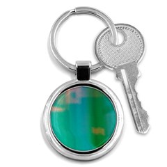 Shadow Faintly Faint Line Green Key Chains (round) 