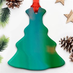 Shadow Faintly Faint Line Green Ornament (christmas Tree)  by Mariart