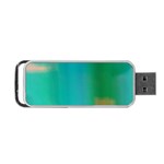 Shadow Faintly Faint Line Green Portable USB Flash (Two Sides) Front