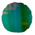 Shadow Faintly Faint Line Green Large 18  Premium Round Cushions Front