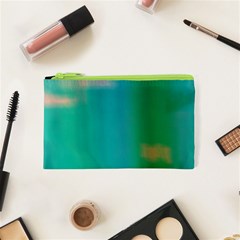 Shadow Faintly Faint Line Green Cosmetic Bag (xs)