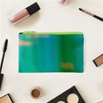 Shadow Faintly Faint Line Green Cosmetic Bag (XS) Front