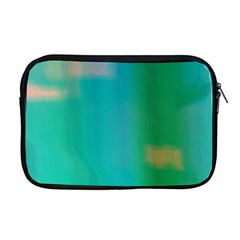 Shadow Faintly Faint Line Green Apple Macbook Pro 17  Zipper Case