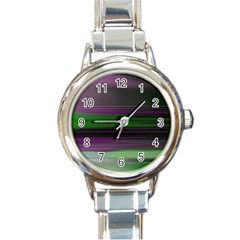 Screen Random Images Shadow Round Italian Charm Watch