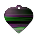 Screen Random Images Shadow Dog Tag Heart (Two Sides) Front