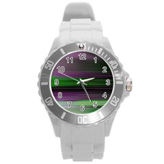 Screen Random Images Shadow Round Plastic Sport Watch (l) by Mariart