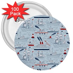 Ships Sails 3  Buttons (100 Pack) 