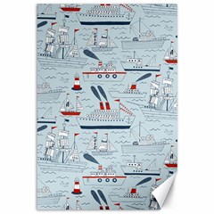 Ships Sails Canvas 12  X 18   by Mariart