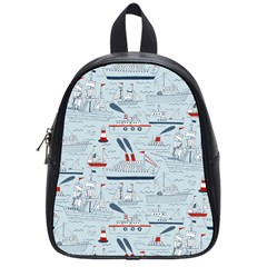 Ships Sails School Bags (small)  by Mariart