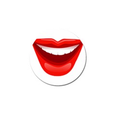 Smile Lips Transparent Red Sexy Golf Ball Marker by Mariart