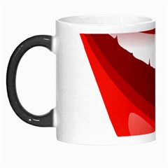 Smile Lips Transparent Red Sexy Morph Mugs by Mariart