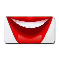 Smile Lips Transparent Red Sexy Medium Bar Mats by Mariart