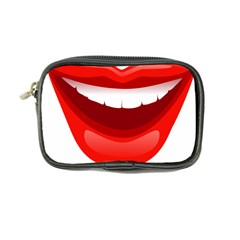 Smile Lips Transparent Red Sexy Coin Purse by Mariart