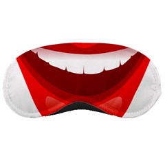 Smile Lips Transparent Red Sexy Sleeping Masks by Mariart