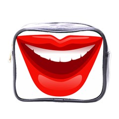 Smile Lips Transparent Red Sexy Mini Toiletries Bags