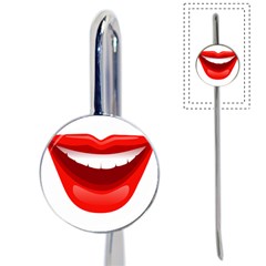 Smile Lips Transparent Red Sexy Book Mark by Mariart