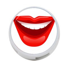 Smile Lips Transparent Red Sexy 4-port Usb Hub (two Sides) 